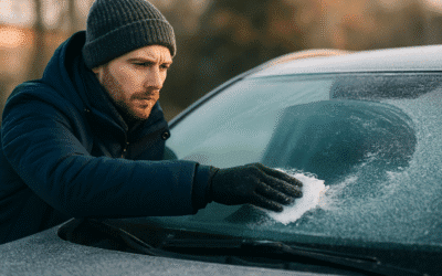 Jak skutecznie usuwać lód z szyby samochodu bez skrobaczki