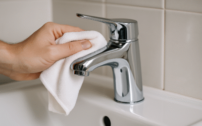 Jak czyścić chromowane elementy w łazience, aby lśniły jak nowe