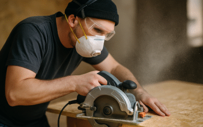 Jak skutecznie chronić drogi oddechowe przy cięciu płyt OSB