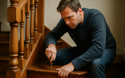 Jak naprawić skrzypiące schody drewniane domowym sposobem
