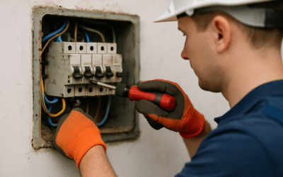 Bezpieczny demontaż starej rozdzielni śrubokrętem dynamometrycznym