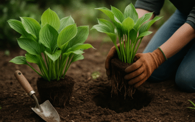 Kiedy przesadzić hosty aby szybko się przyjęły i wzrosły