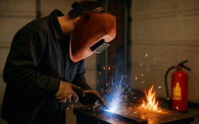 Bezpieczne spawanie MIG w garażu jak uniknąć pożaru