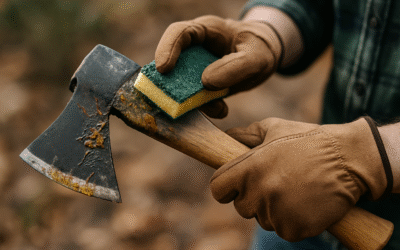 Jak skutecznie oczyścić siekierę z żywicy