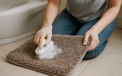 Jak czyścić dywanik łazienkowy z mikrofibry krok po kroku