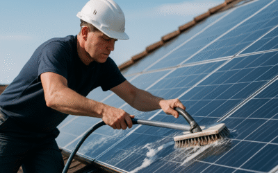 Jak czyścić panele fotowoltaiczne na dachu by maksymalizować ich wydajność