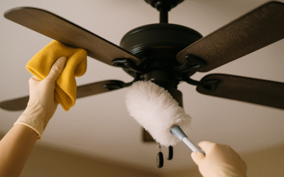 Jak skutecznie czyścić wiatrak sufitowy z kurzu
