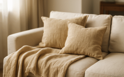 Tekstylia z lnu w wystroju wkraczają na nowo