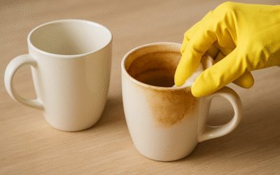Jak skutecznie usunąć osad z herbaty w kubkach ceramicznych